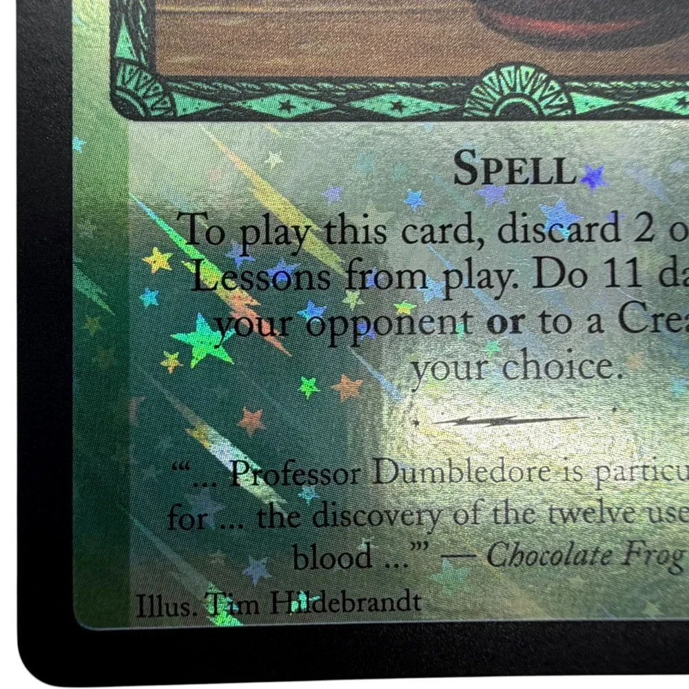Harry Potter TCG Dragon's Blood 5/80 Chamber of Secrets Foil Spell Card 2002